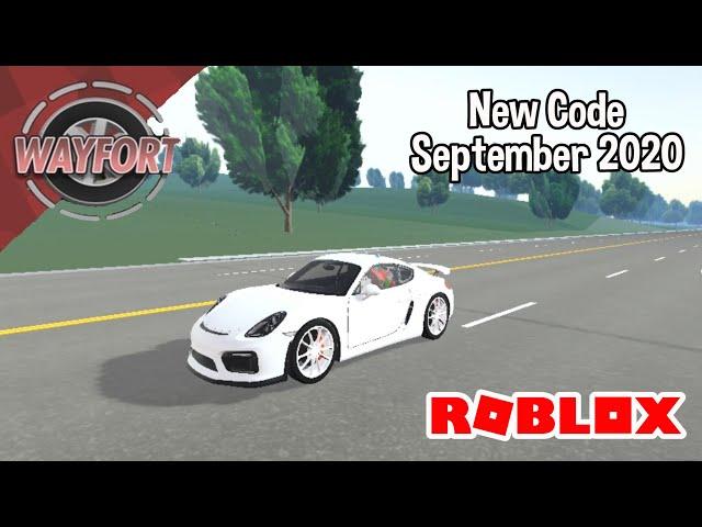 Roblox Wayfort New Code September 2020