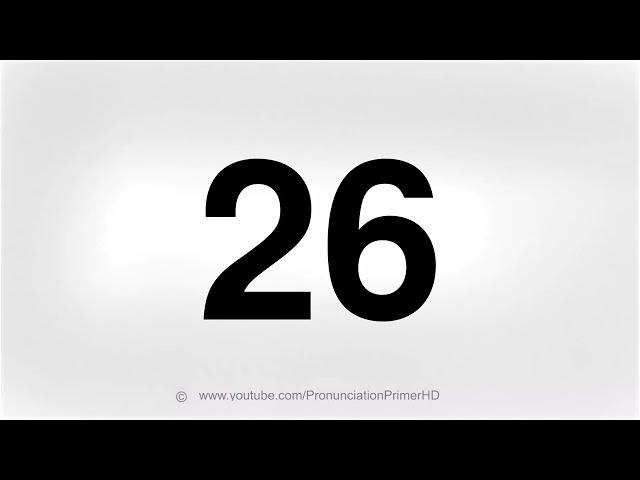 HOW TO PRONOUNCE 26