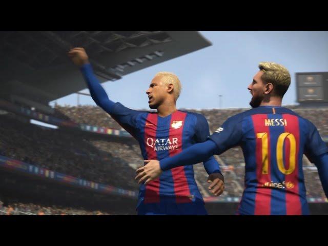 PES 2017 (FC Barcelona vs Real Madrid Gameplay)