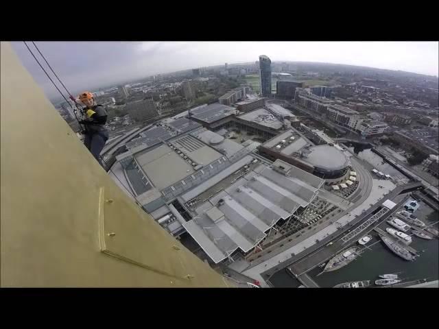 Amy Bales Abseils The Spinnaker Tower For The Royal Marsden Cancer Charity 2016