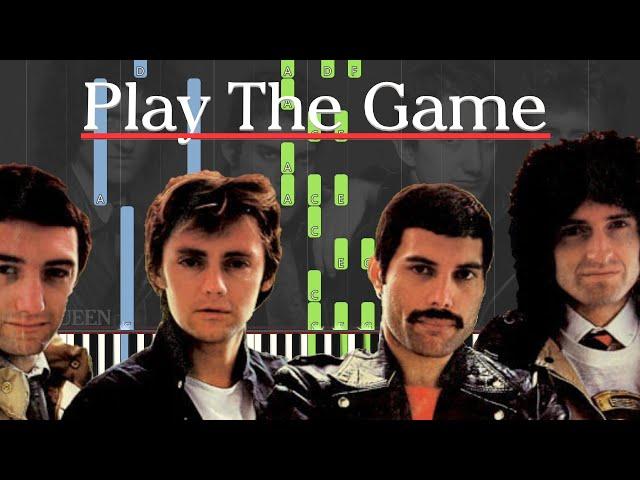 Queen - Play The Game Piano/Karaoke *FREE SHEET MUSIC IN DESC* (As Played by Freddie Mercury)