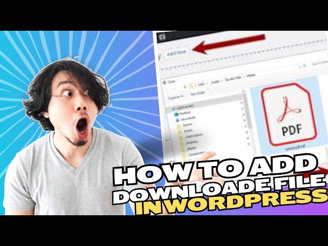 How to Add a Downloadable File in WordPress website || How to Uploade PDF files in wordPres