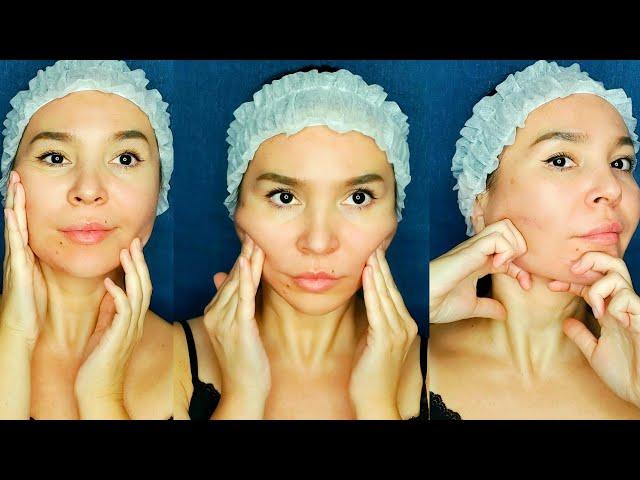 4 min FULL FACE Massage | Do it everyday to stay young and fresh