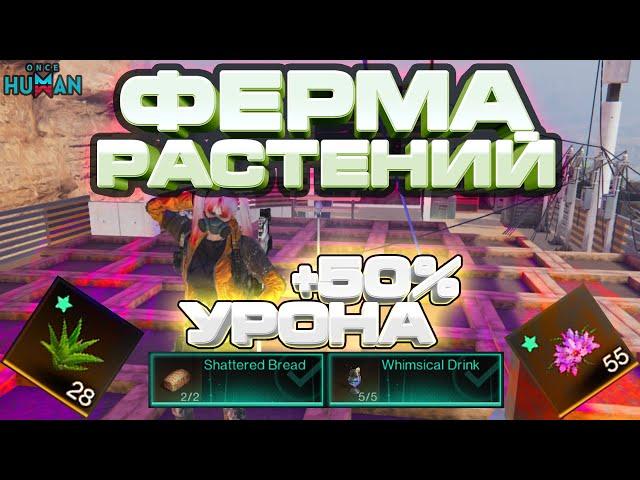 ФЕРМА РАСТЕНИЙ DEVIATED | ФАРМИ РАСТЕНИЯ ДЛЯ БАФОВ | ГАЙД #9 | ONCE HUMAN FERTILIZER FOR FOOD BUFFS