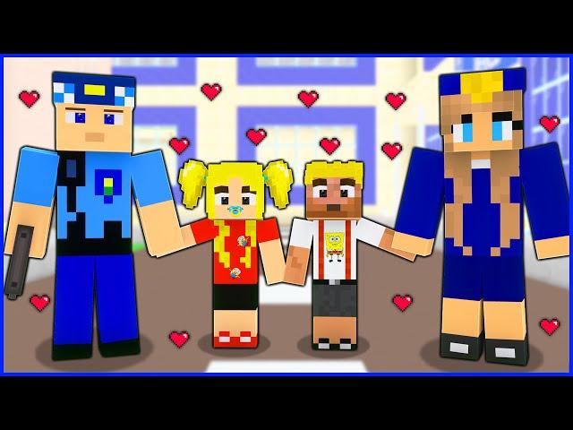 KEREM KOMİSER EFEKAN'I VE KIZ KARDEŞİNİ EVLAT EDİNDİ!  - Minecraft ZENGİN FAKİR HAYATI