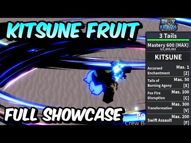 NEW Kitsune Fruit FULL SHOWCASE! | Blox Fruits Kitsune Fruit Full Showcase & Review