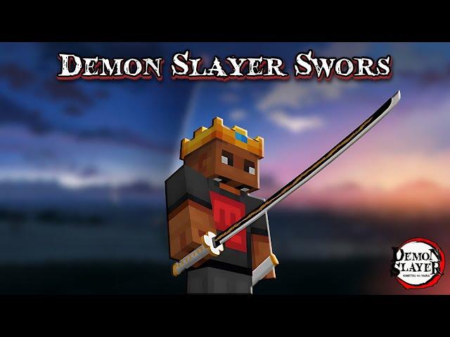 Demon Slayer Sword Texture Pack for MCPE.