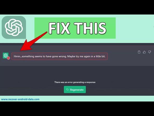 Fix “Hmm…Something Seems to Have Gone Wrong” In ChatGPT