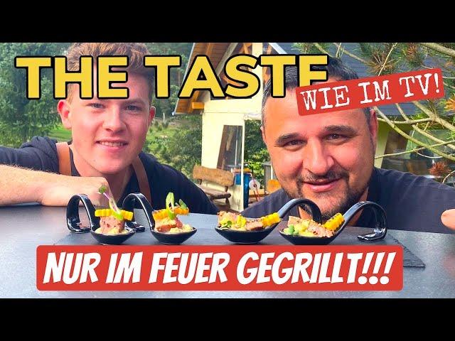 EXTREME GRILLCHALLENGE The Taste Löffel mit Jan nur im Feuer zubereiten --- Klaus grillt