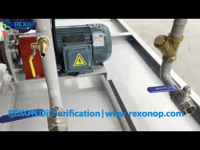 What is the REXON transformer oil filter machine look like?