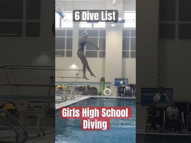 Girls High School Diving - 6 dive lists #ripfestdiving