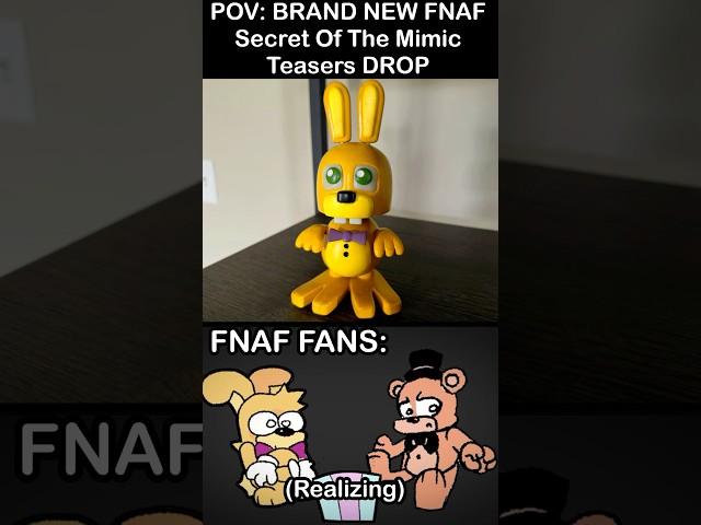 NEW FNAF SECRET OF THE MIMIC TEASER, FNaF Fans: | FNaF 2 Movie MEME