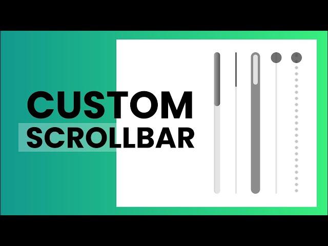 Custom Scrollbars Using HTML, CSS And JQuery | Customize Scrollbars | Web dev