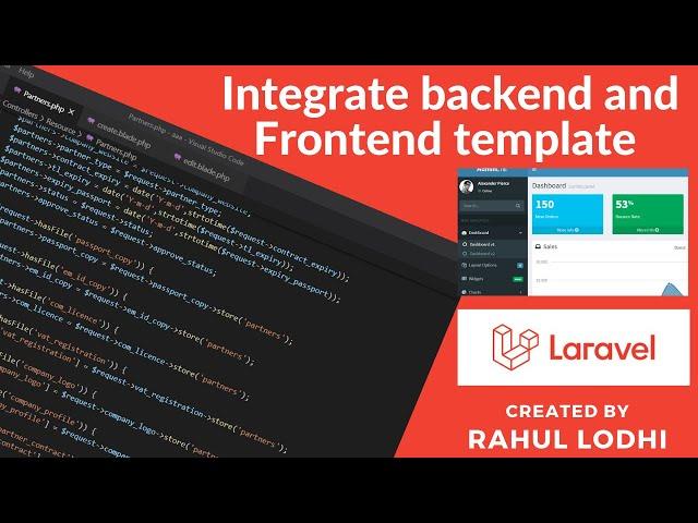 Laravel tutorial #7: Integrating Template with Laravel Project