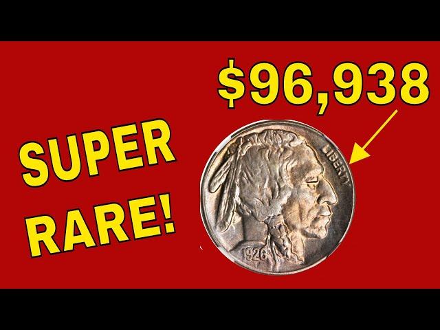 Super rare Buffalo nickels worth money! 1926S nickels to look for!