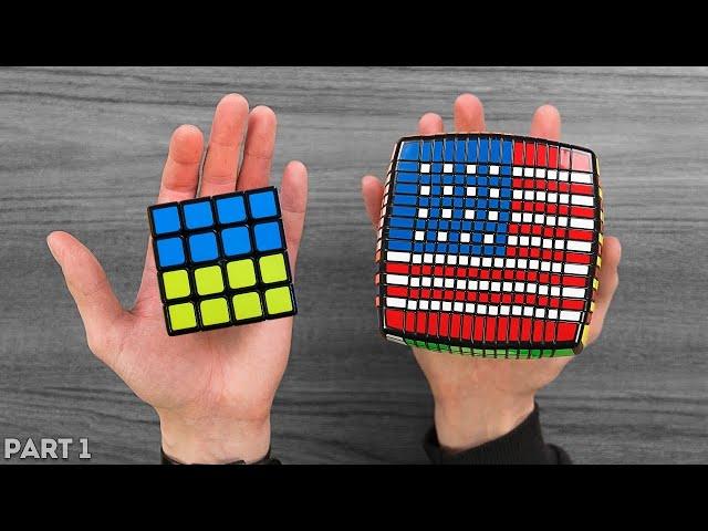 Flags of all countries on the Rubik's Cube [3x3 - 15x15]