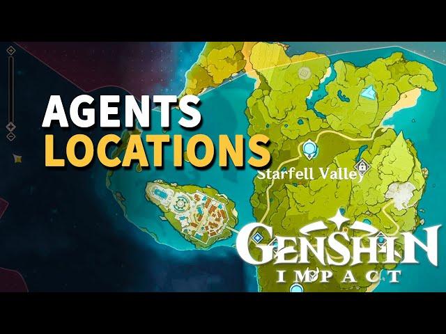 Agents Genshin Impact Locations