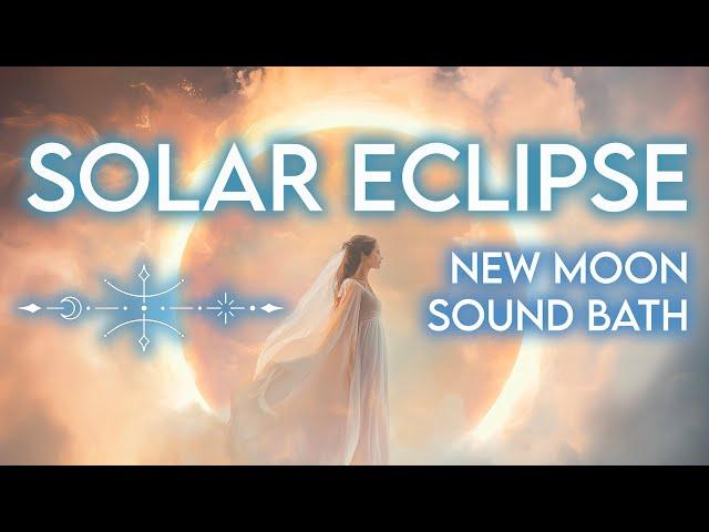 New Moon Solar Eclipse Sound Bath & Intuitive Channeling (432Hz) Ring of Fire Libra Moon