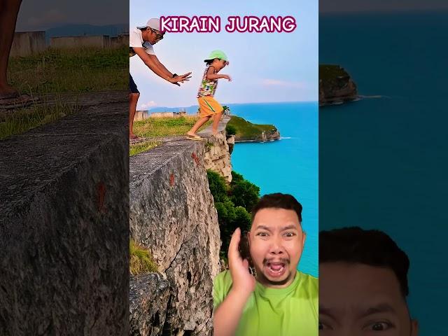 KENA PRANK GREENSCREEN JURANG!!!?? #funny #comedy #cute #magic #shorts