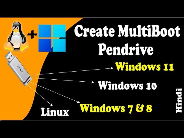 Create Multi Bootable Pendrive Windows 11 | Windows 10 | Windows 7 | Kali Linux | Any OS | in Hindi