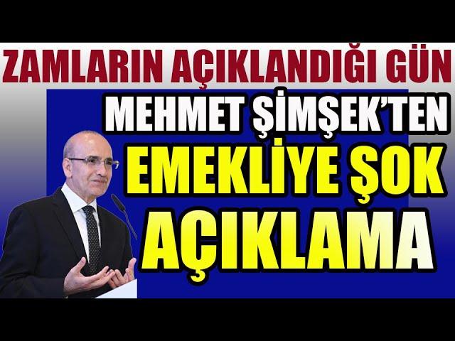 Mehmet Şimşek'ten Emekliye Şok Açıklama!