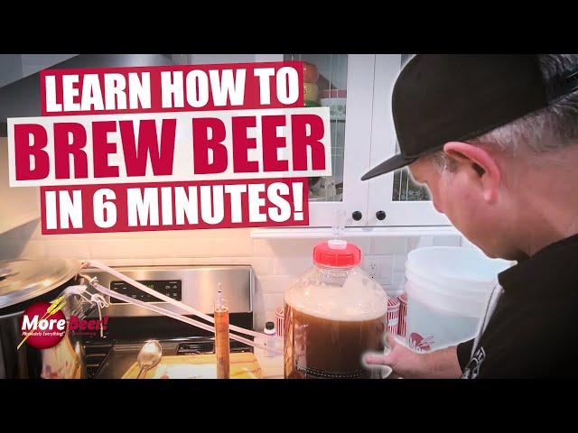 Learn HOW TO MAKE BEER in 6 MINUTES | MoreBeer! Brewing Tutorials