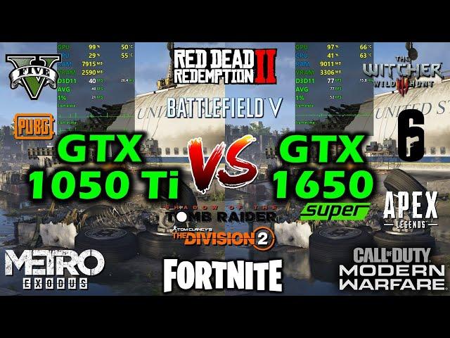 GTX 1050 Ti vs GTX 1650 Super | 12 Games Tested - Side by Side + Benchmarks