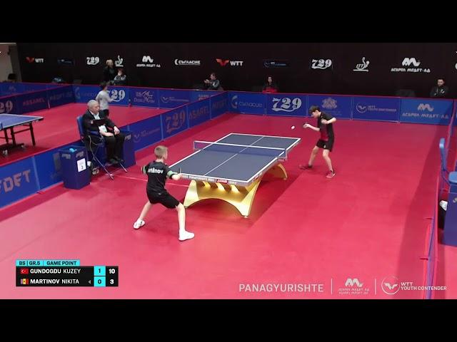 Kuzey Gündoğdu   Nikita Martinov WTT Youth Contender Panagyurishte 2024 U13 Group