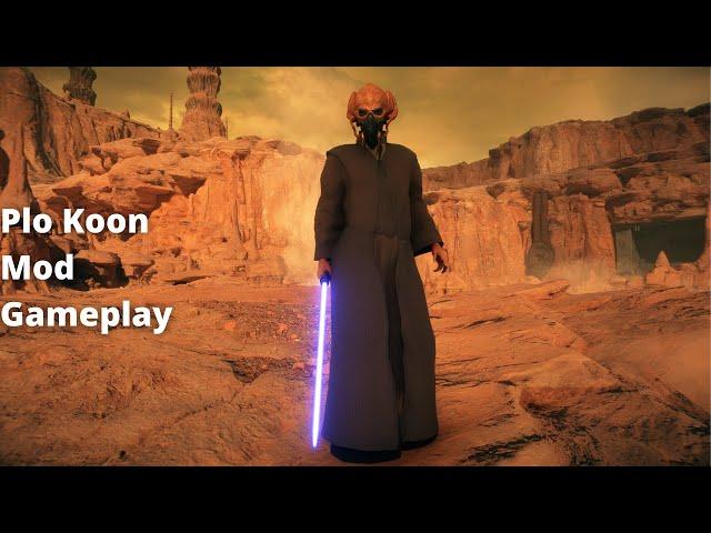 Star Wars Battlefront II - Plo Koon Mod Gameplay (Attack of the Clones)