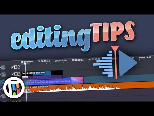 A Few Editing Tips in Kdenlive