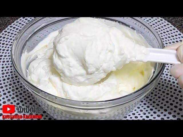 Тортлар учун каймокдан крем /How to make whipped cream?