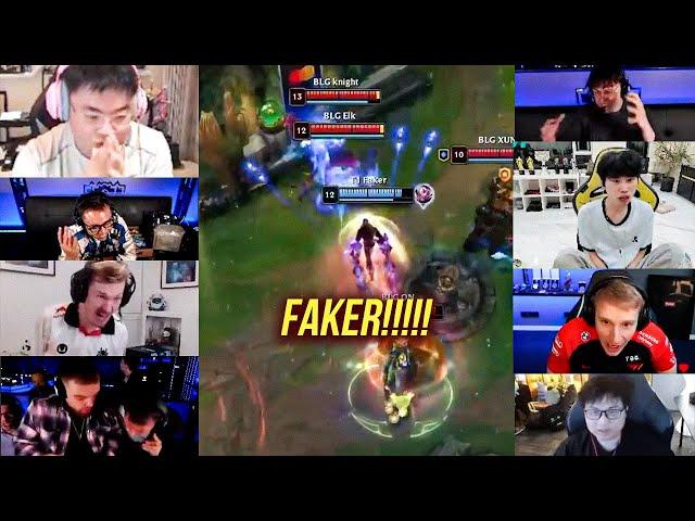 TỔNG HỢP PHẢN ỨNG CÁC STREAMER TRƯỚC MÀN MỞ GIAO TRANH KINH DỊ CỦA FAKER VÁN 4 | NEIT TV