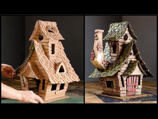 DIY Witch House Using Cardboard