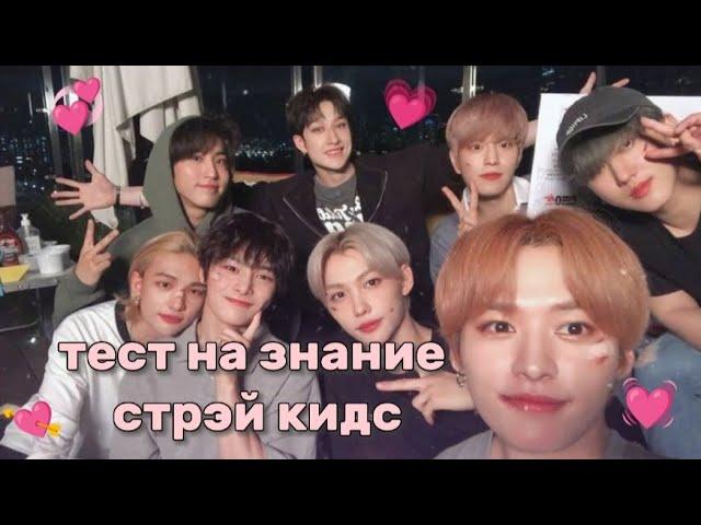 Тест на знание STRAY KIDS!