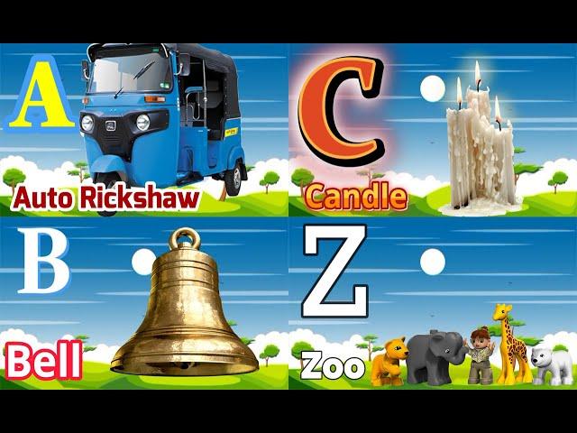 Phonic SONGS Master Reveals A for Auto Ricksha and B for Bell Secrets ~ Easy For Preschools Z for Zo