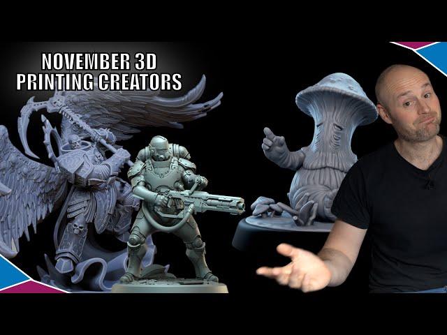 November: My Favourite Tabletop Miniature Creators, Releases, and STL's