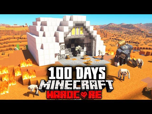 I Survived 100 Days in a Zombie BUNKER in Hardcore Minecraft