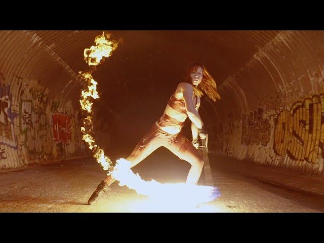 Underground Fire Rope Dart Dance Performance (All One Take)