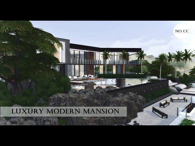 The Sims 4 | Luxury modern mansion |No CC | Part 1 | Роскошный современный особняк