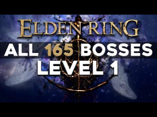 I Beat All 165 Bosses in Elden Ring at Level 1 (No Summons)