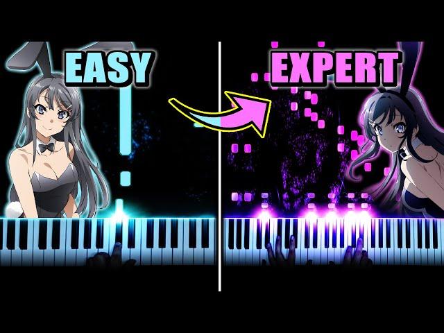 Bunny Girl Senpai ED: "Fukashigi no Carte" | EASY to EXPERT but...