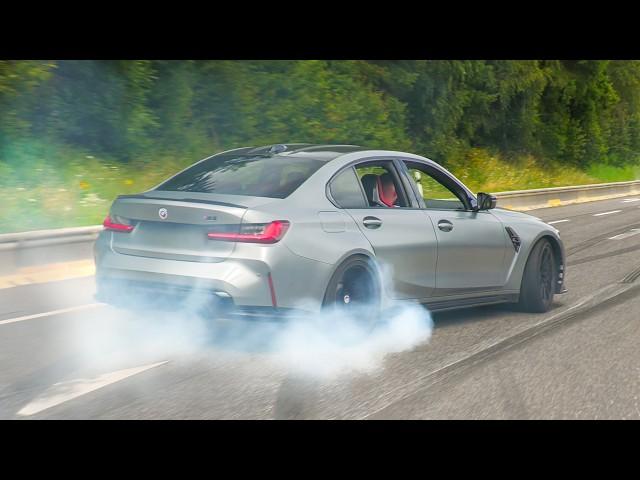 BEST OF BMW M in 2024! FAILS, CRAZY BURNOUTS, POLICE - M3 V10, 900HP M3 F80, M5 G90, M5 E60, M4..