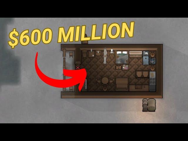 I made a $600M Wood Cabin in Rimworld