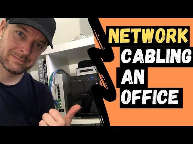 How to CABLE an OFFICE NETWORK | Routing Office Network Cables