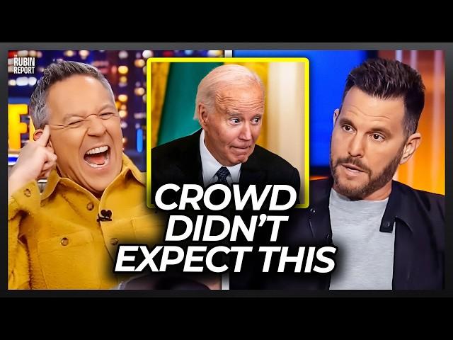 Gutfeld! Crowd Roars at Dave Rubin’s Reaction to Woodward’s Biden Revelations