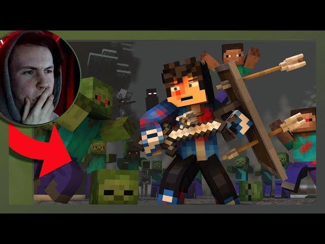 "The Struggle" - A Minecraft Original Music Video  Reaction! - by Rainimator