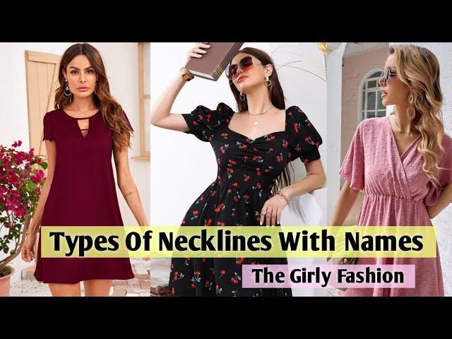 Types Of Necklines With Names / Types Of Neck Designs / Neck Design #women #fashion