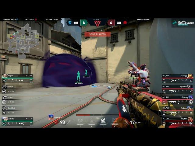 QOR Timotino & Logan 2v5 Clutch Against CUBE | Challengers NA 2025