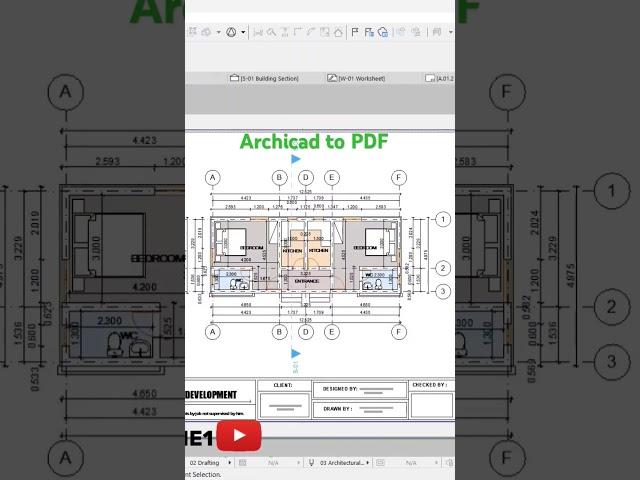 Archicad to PDF #archicad #archicadtutorial