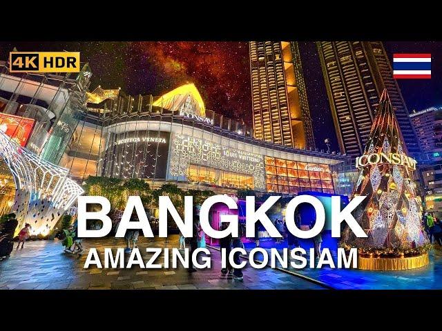 Iconsiam Bangkok Walking Tour | Thailand Evening Walk | 4K HDR